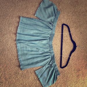 Boutique denim top